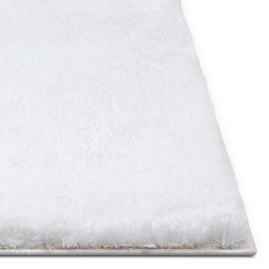 Liza White Plush Shag Rug FE-12