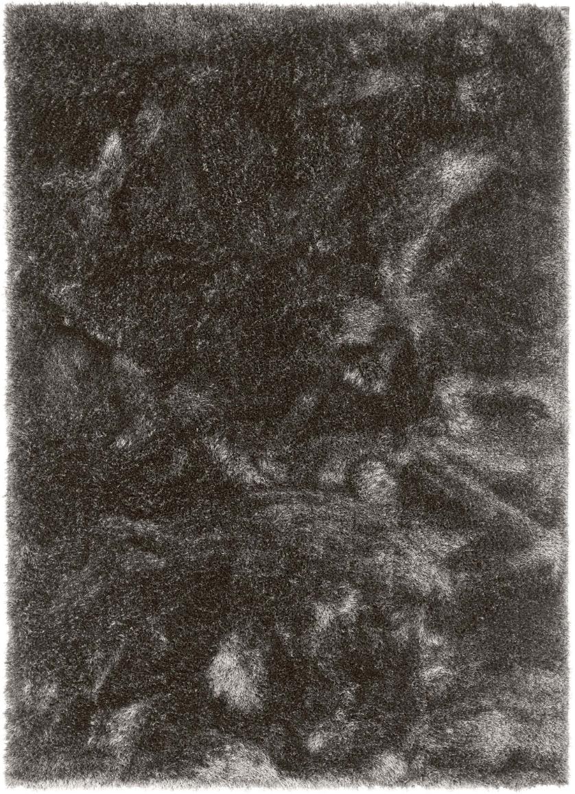 Liza Black Plush Shag Rug FE-13