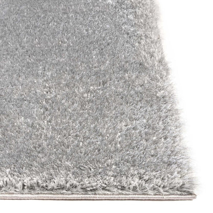 Liza Silver Plush Shag Rug FE-17