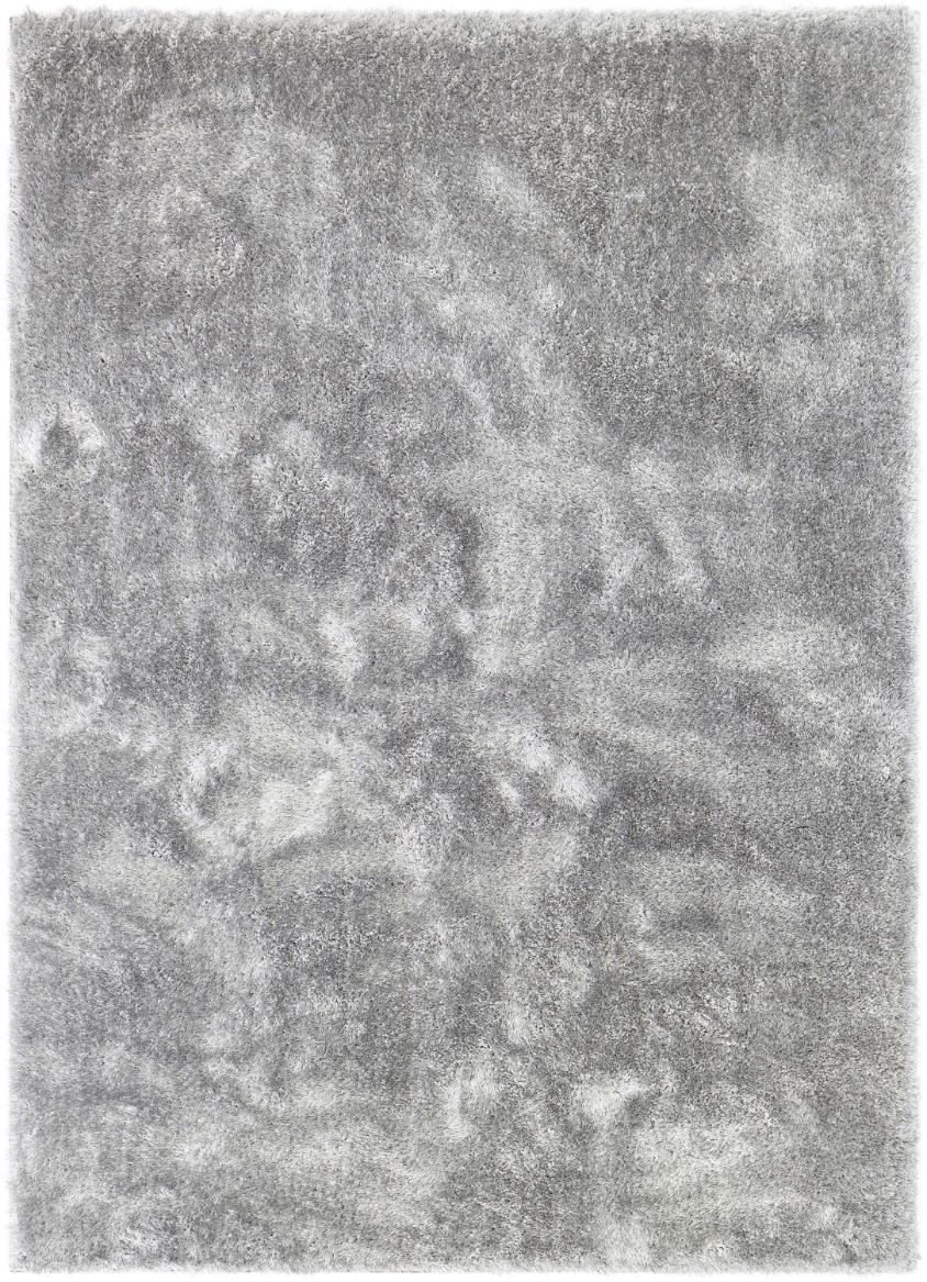 Liza Silver Plush Shag Rug FE-17
