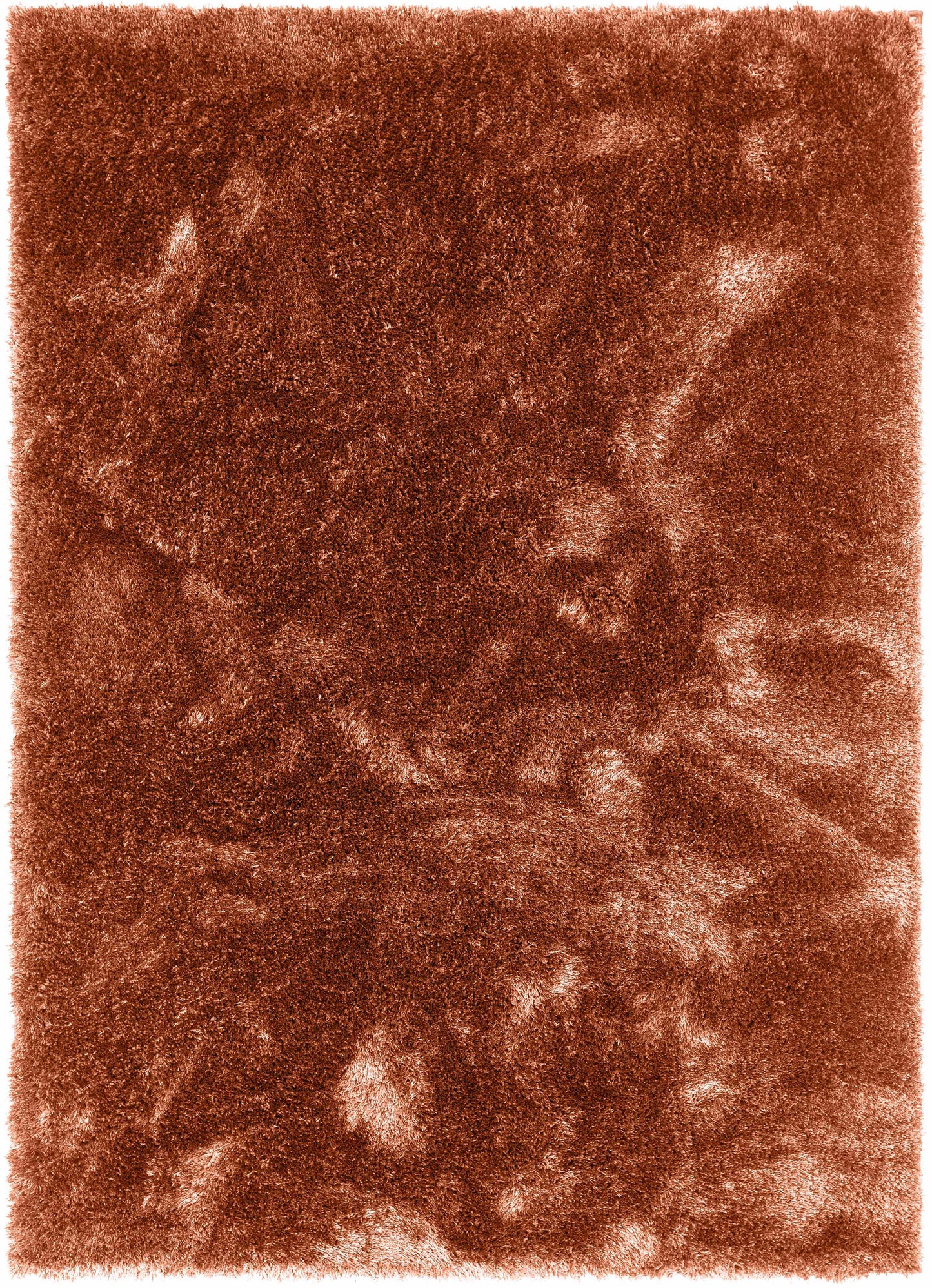 Liza Terracotta Plush Shag Rug FE-19