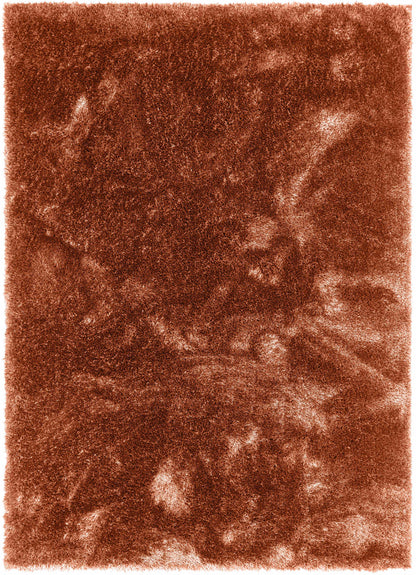 Liza Terracotta Plush Shag Rug FE-19