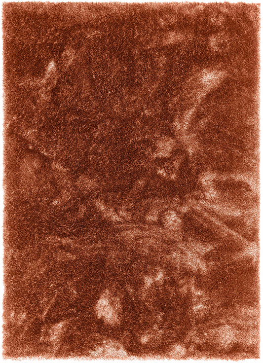 Liza Terracotta Plush Shag Rug FE-19