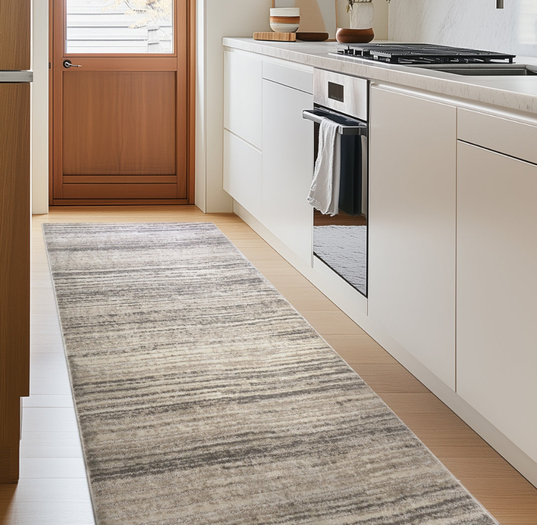 Harlow Delphi Taupe Roll Runner HAR-172