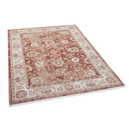 Indira Elysium Crimson Rug with Fringe IND-100