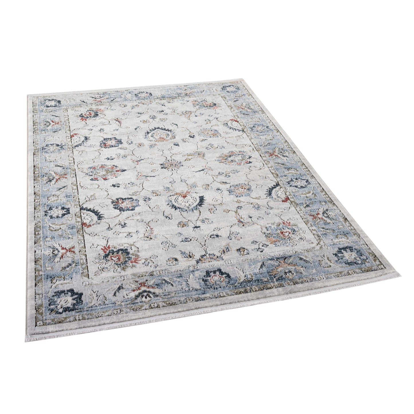 Indira Elysium Ivory Rug with Fringe IND-102