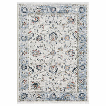 Indira Elysium Ivory Rug with Fringe IND-102