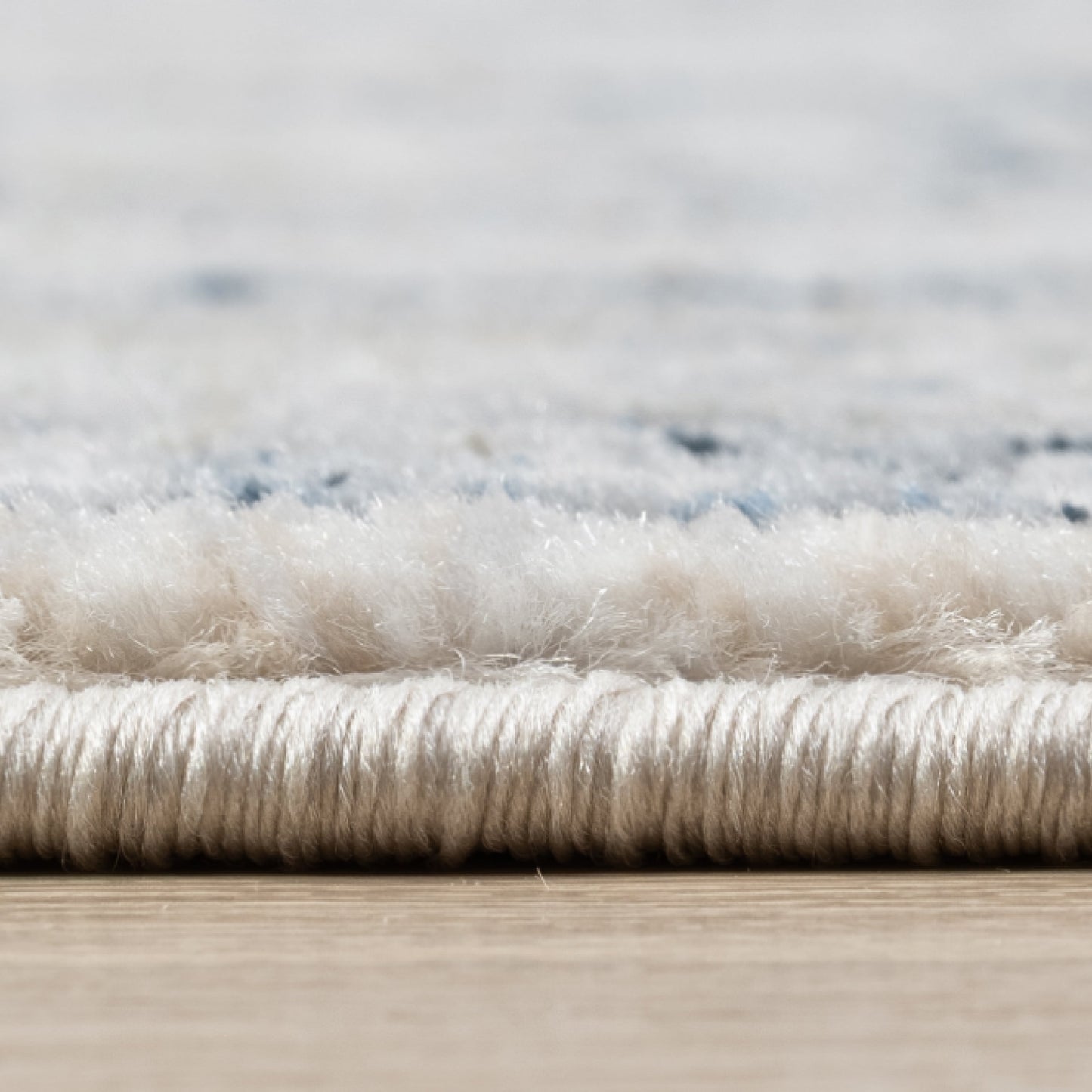 Indira Eclipse Ivory Rug with Fringe IND-143