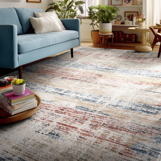 Indira Mirage Multi-Color Rug with Fringe IND-151