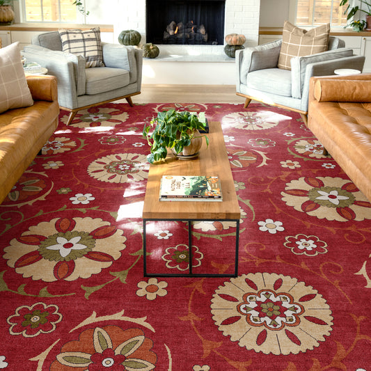Kings Court Beatrice Red Rug IP-KC-190