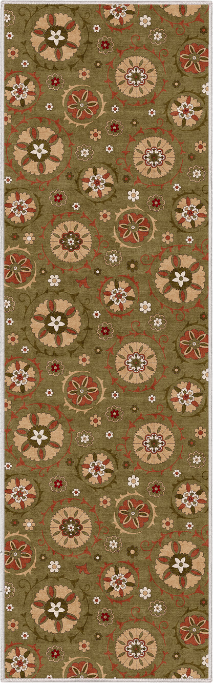 Kings Court Beatrice Green Rug IP-KC-191