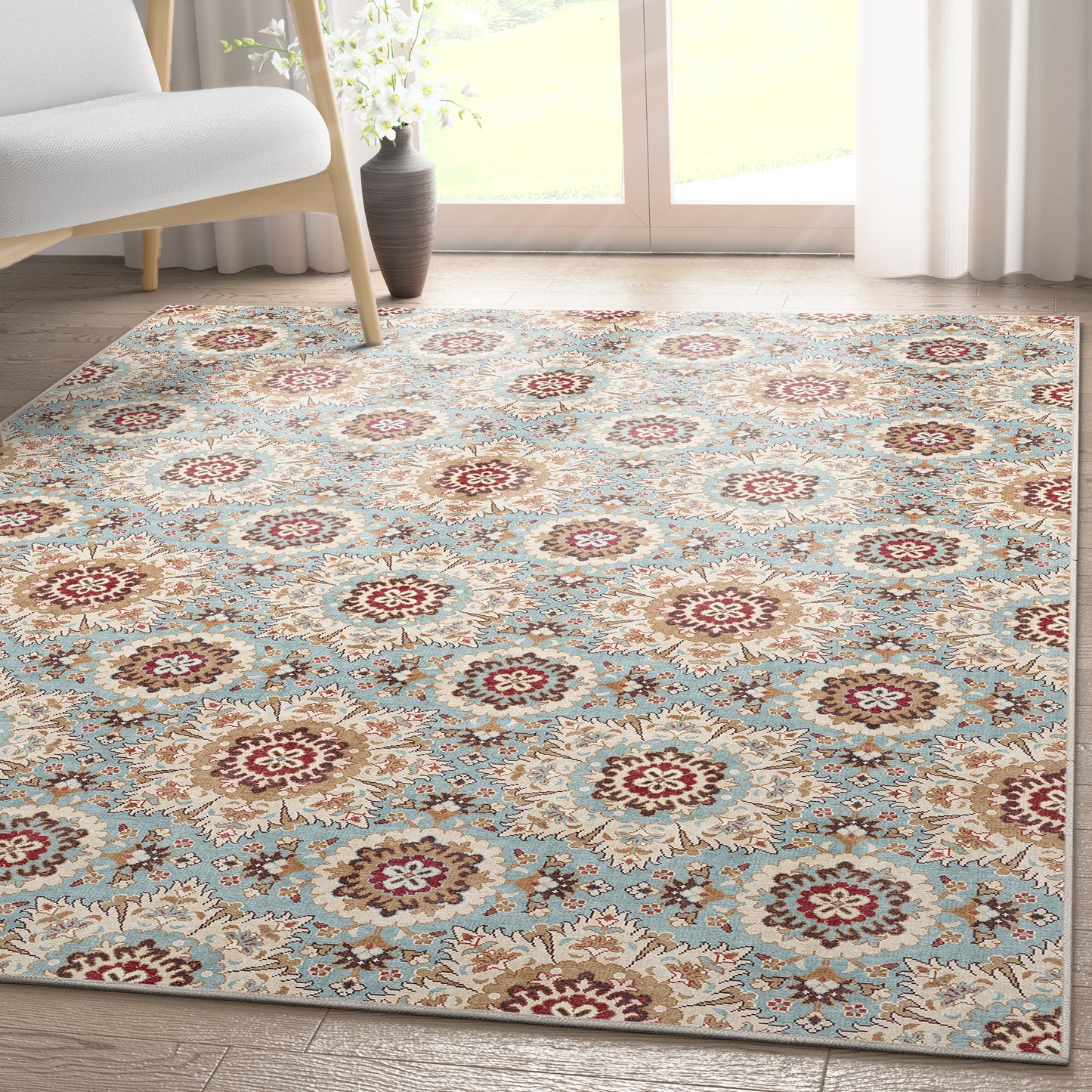 Kings Court Victoria Blue Rug IP-KC-210