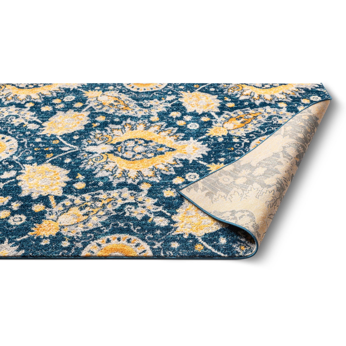 Ash Blue Modern Bohemian Rug MC-234