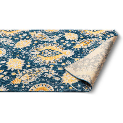 Ash Blue Modern Bohemian Rug MC-234