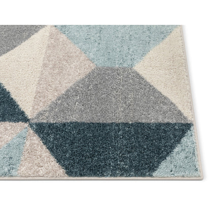 Zeke Blue Modern Bohemian Rug MC-254