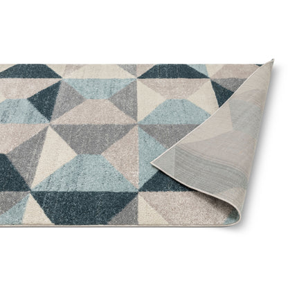 Zeke Blue Modern Bohemian Rug MC-254