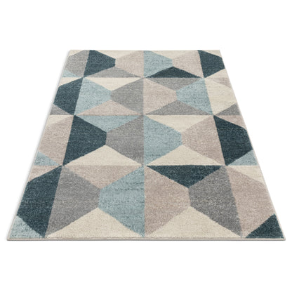 Zeke Blue Modern Bohemian Rug MC-254