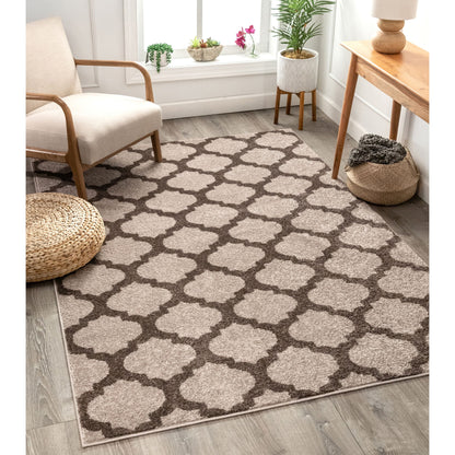 Zoe Natural Modern Trellis Rug MC-52