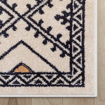 Moderne Bohemian Chic Tribal Moroccan Beige Rug MG-122