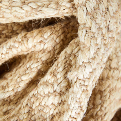 Jasmin Jute Chevron Natural Hand-Woven Chunky-Textured Rug MON-12
