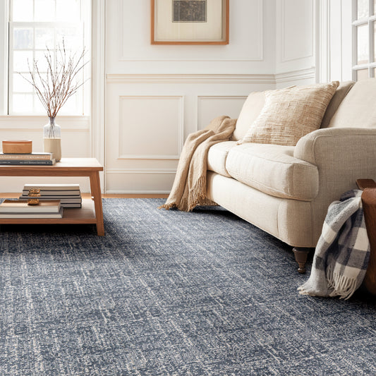 Velluto Como Dark Blue Broadloom Roll VEL-04