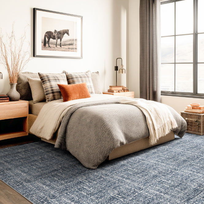 Velluto Como Dark Blue Broadloom Roll VEL-04