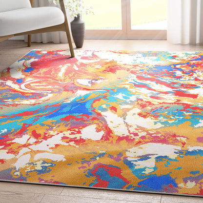 Abstract Harmony Multi Color Rug W-AB-02A