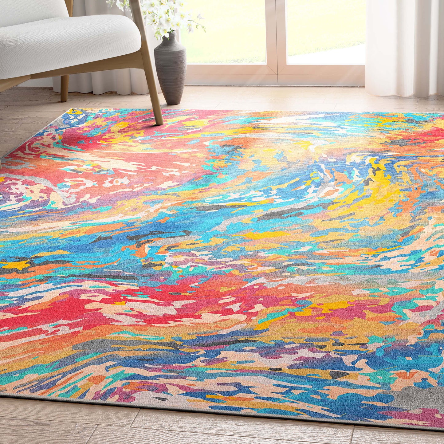 Abstract Harmony Multi Color Rug W-AB-15D