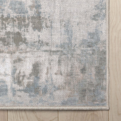 Abstract Mandala Gray Rug W-AB-30B