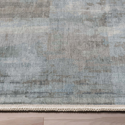 Abstract Toronto Gray Blue Rug W-AB-32B