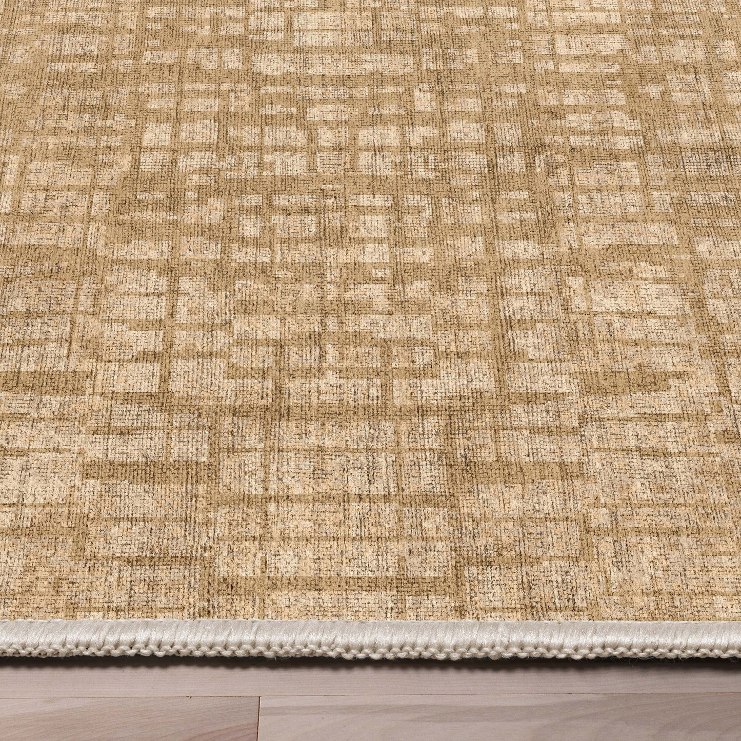 Abstract Nightscape Beige Rug W-AB-39D