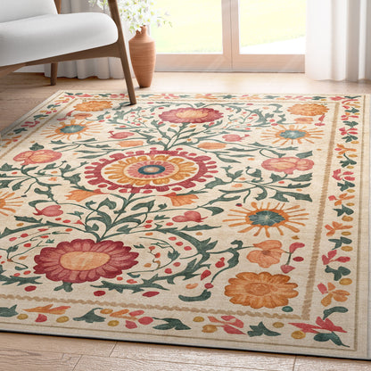 Apollo Suzani Beige Rug W-AID-01A