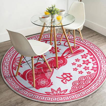 Apollo Chinese Calendar Red Rug W-AP-06A