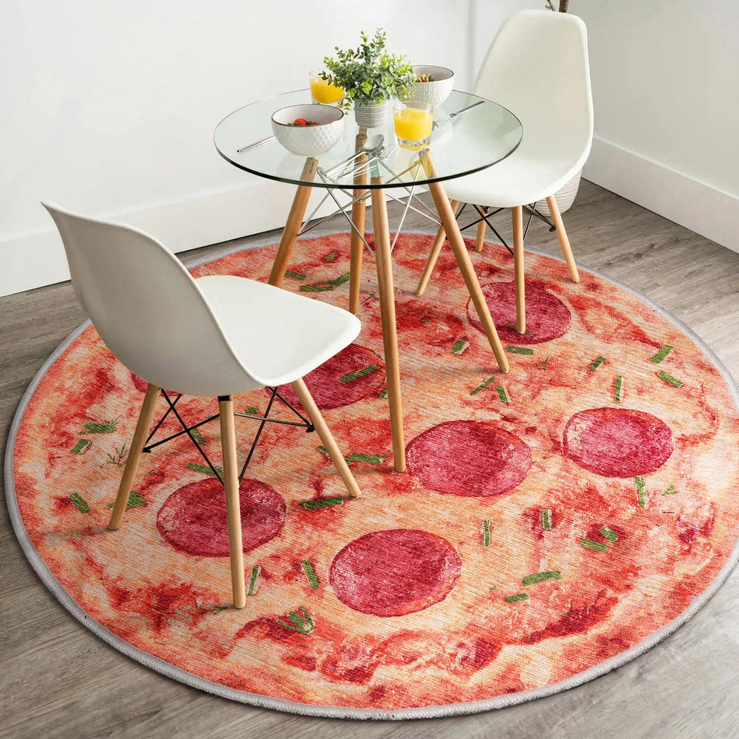Apollo Pizza Orange Rug W-AP-07A