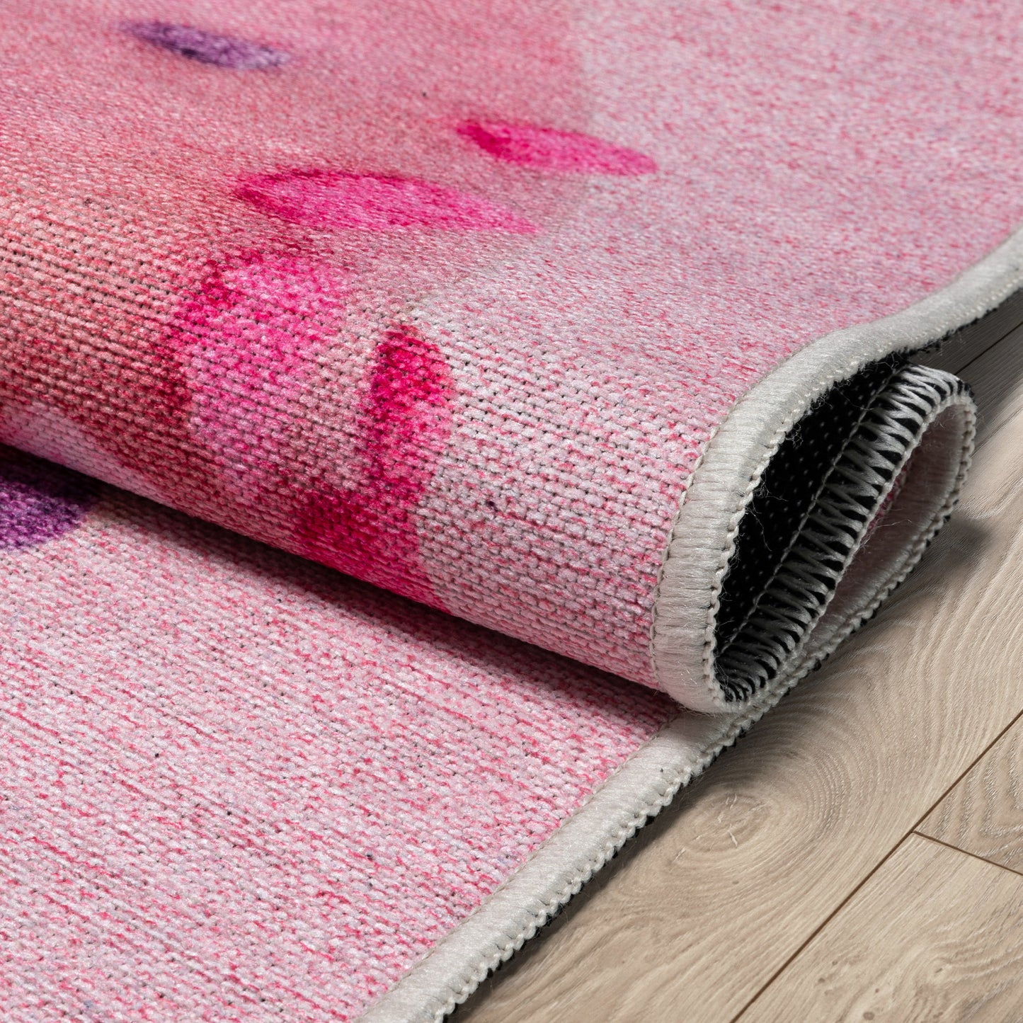 Apollo Pink Sprinkles Donut Pink Rug W-AP-08A