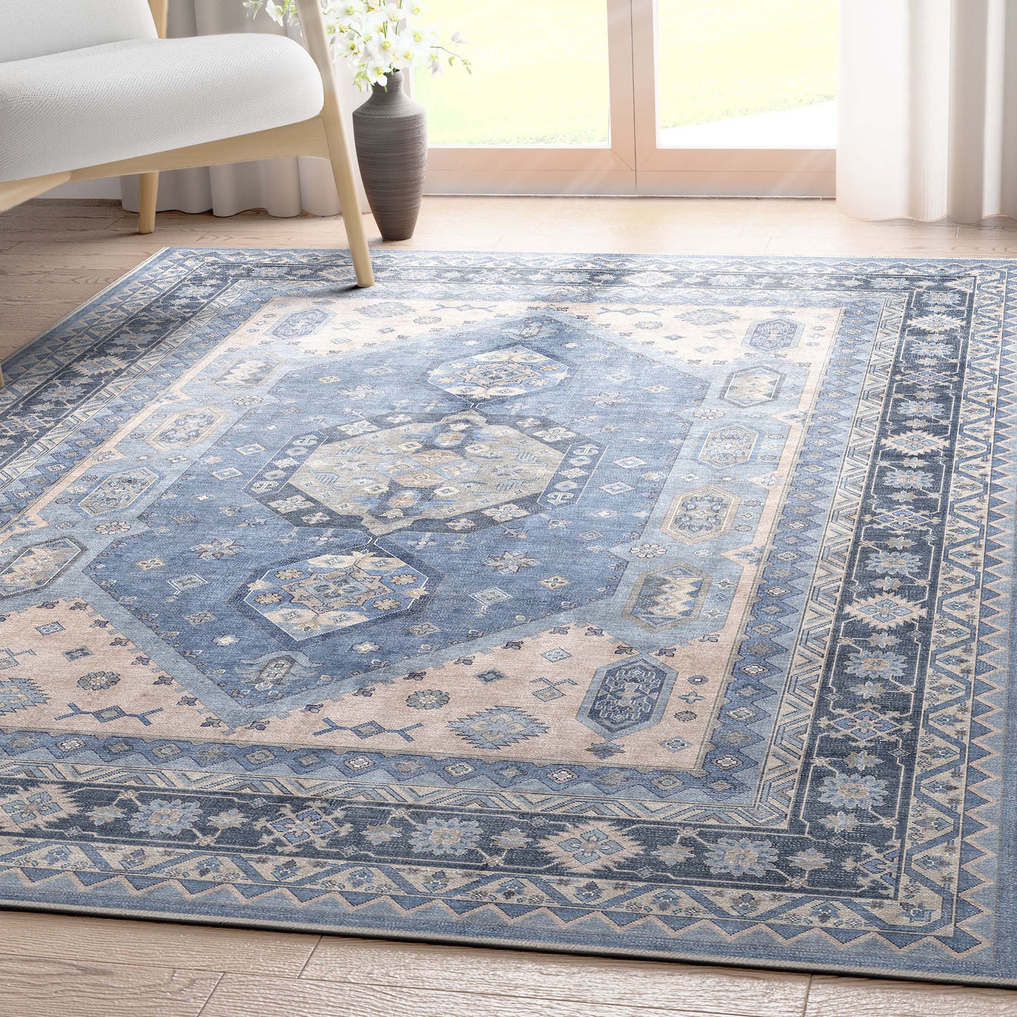 Apollo Nicosia Blue Rug W-AP-26B