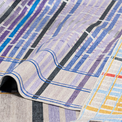 Unraveling Stories by Giorgia Lupi  Lavender Rug W-AP-60B