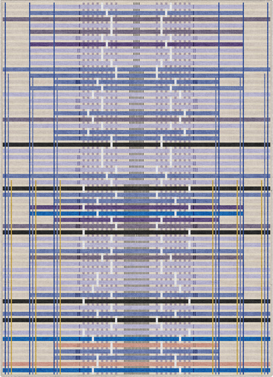 Unraveling Stories by Giorgia Lupi  Lavender Rug W-AP-60B