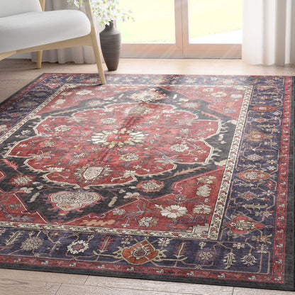 Apollo Jaipur Red Flat-Weave Rug W-AP-70A