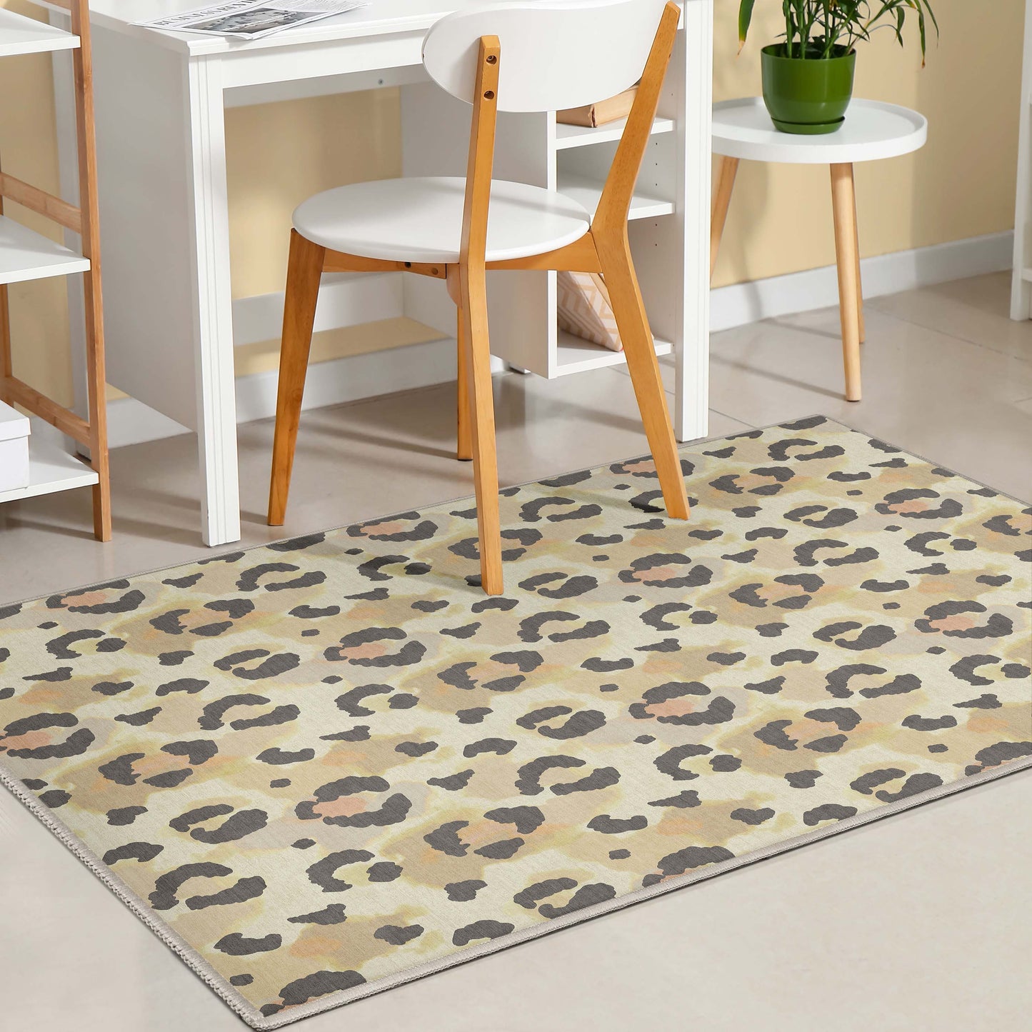 Animal Prints Leopard Beige Rug W-APT-01E