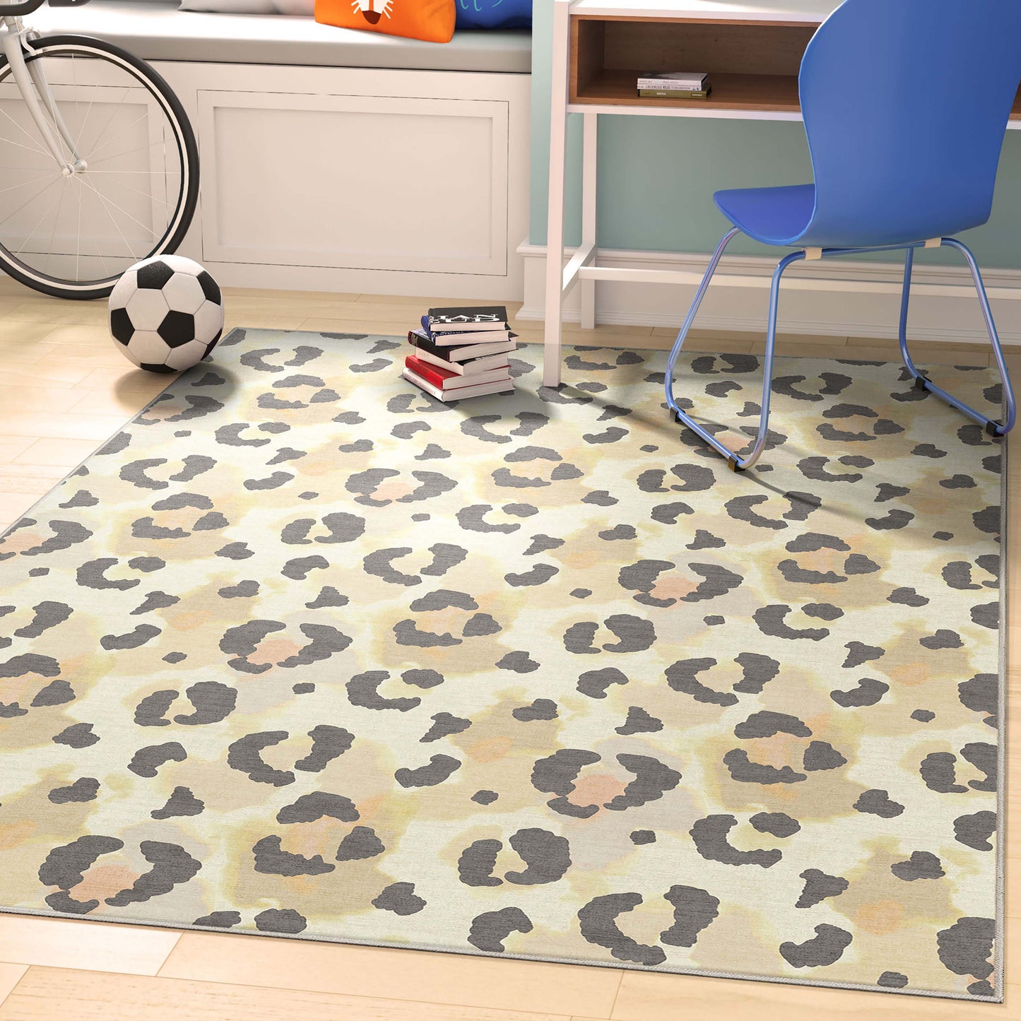 Animal Prints Leopard Beige Rug W-APT-01E
