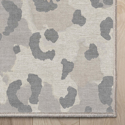 Animal Prints Leopard Gray Brown Rug W-APT-01G