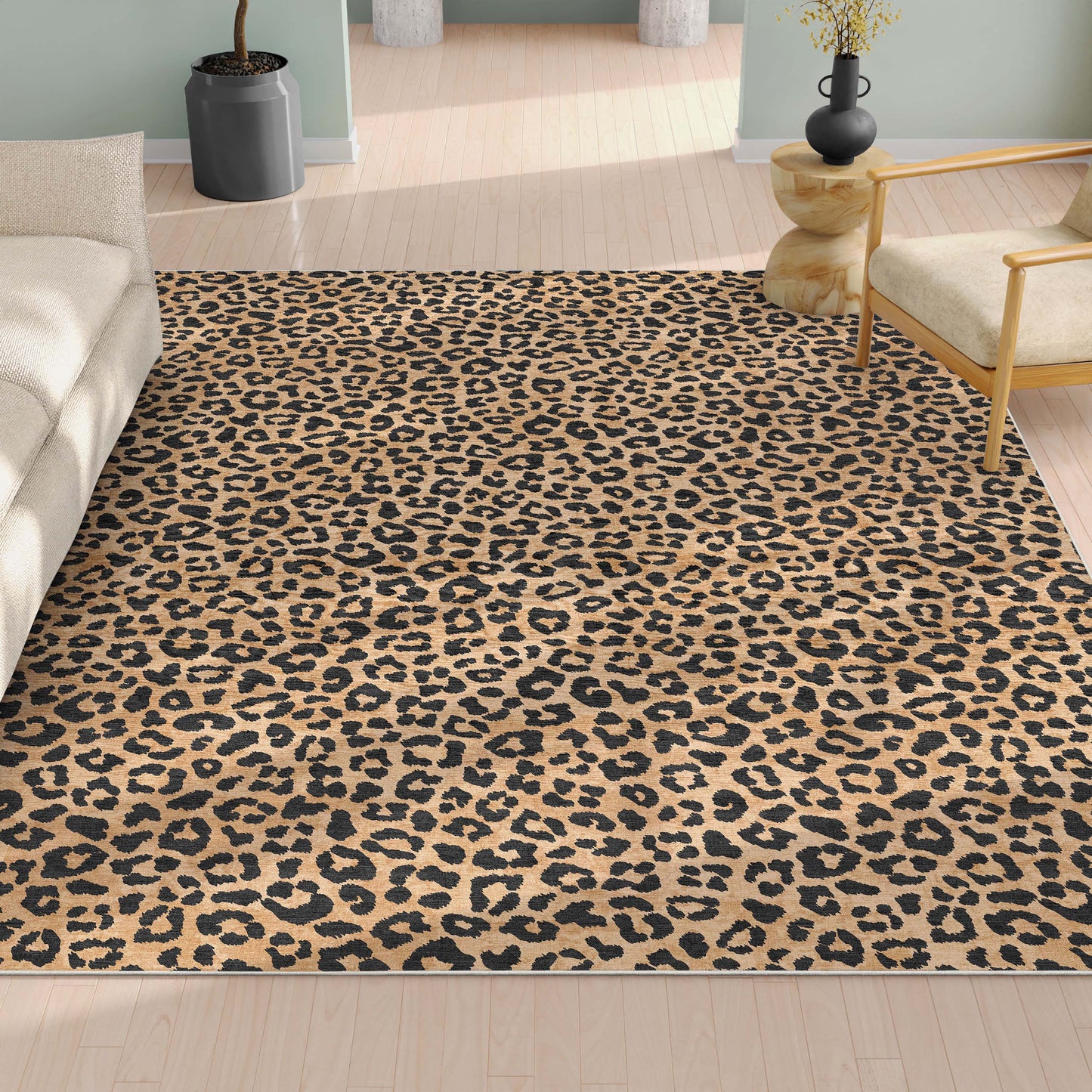 Animal Prints Leopard Brown Rug W-APT-02B