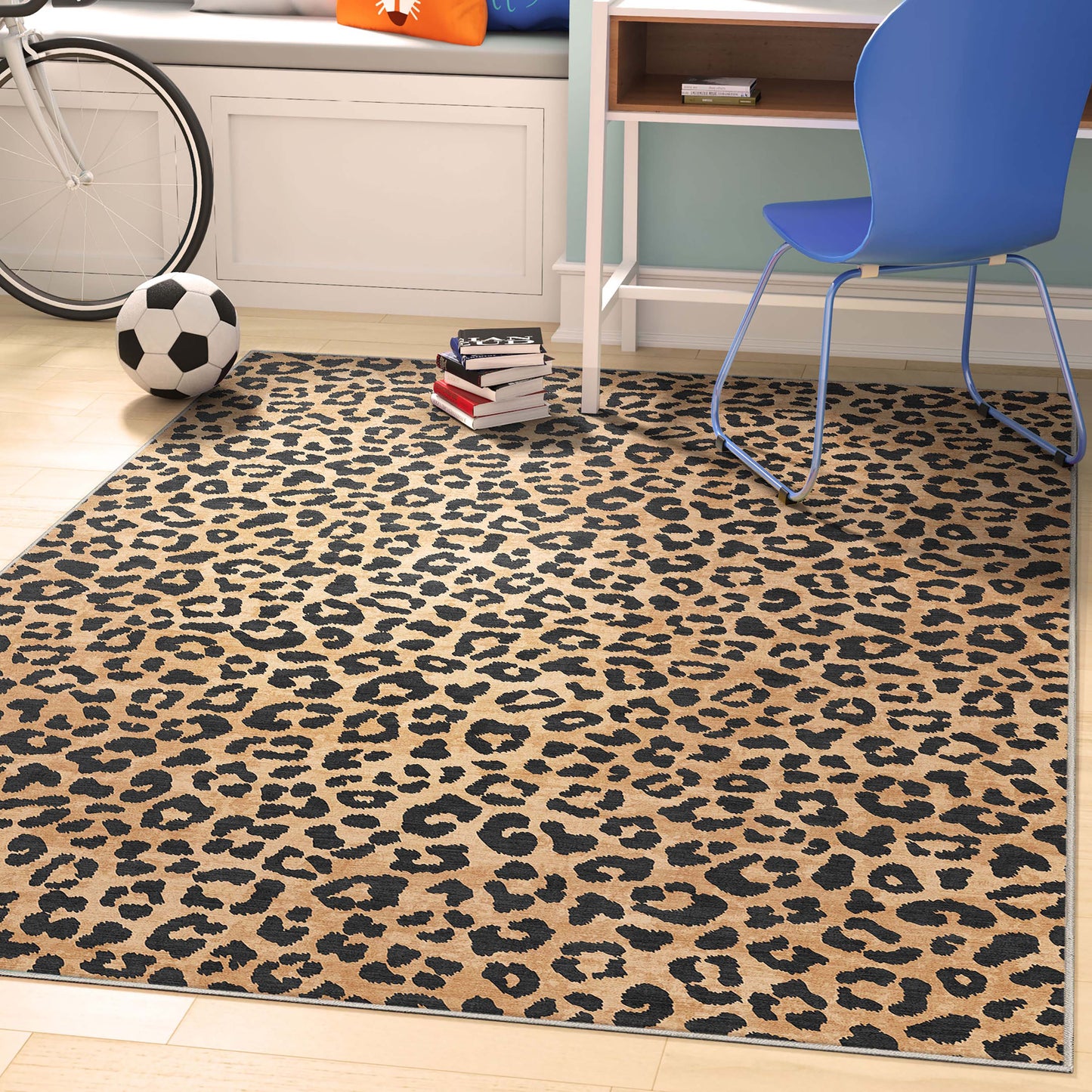 Animal Prints Leopard Brown Rug W-APT-02B