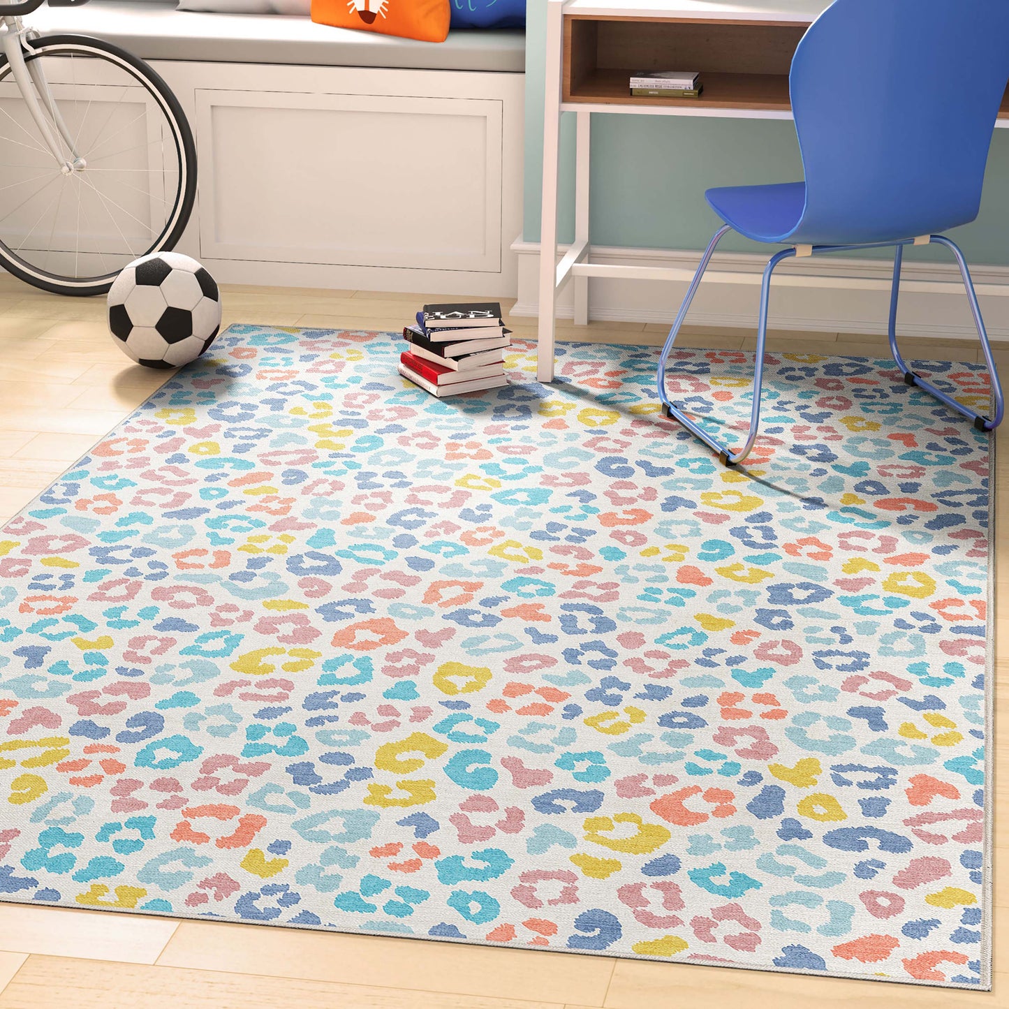 Animal Prints Leopard Multi Rug W-APT-02D