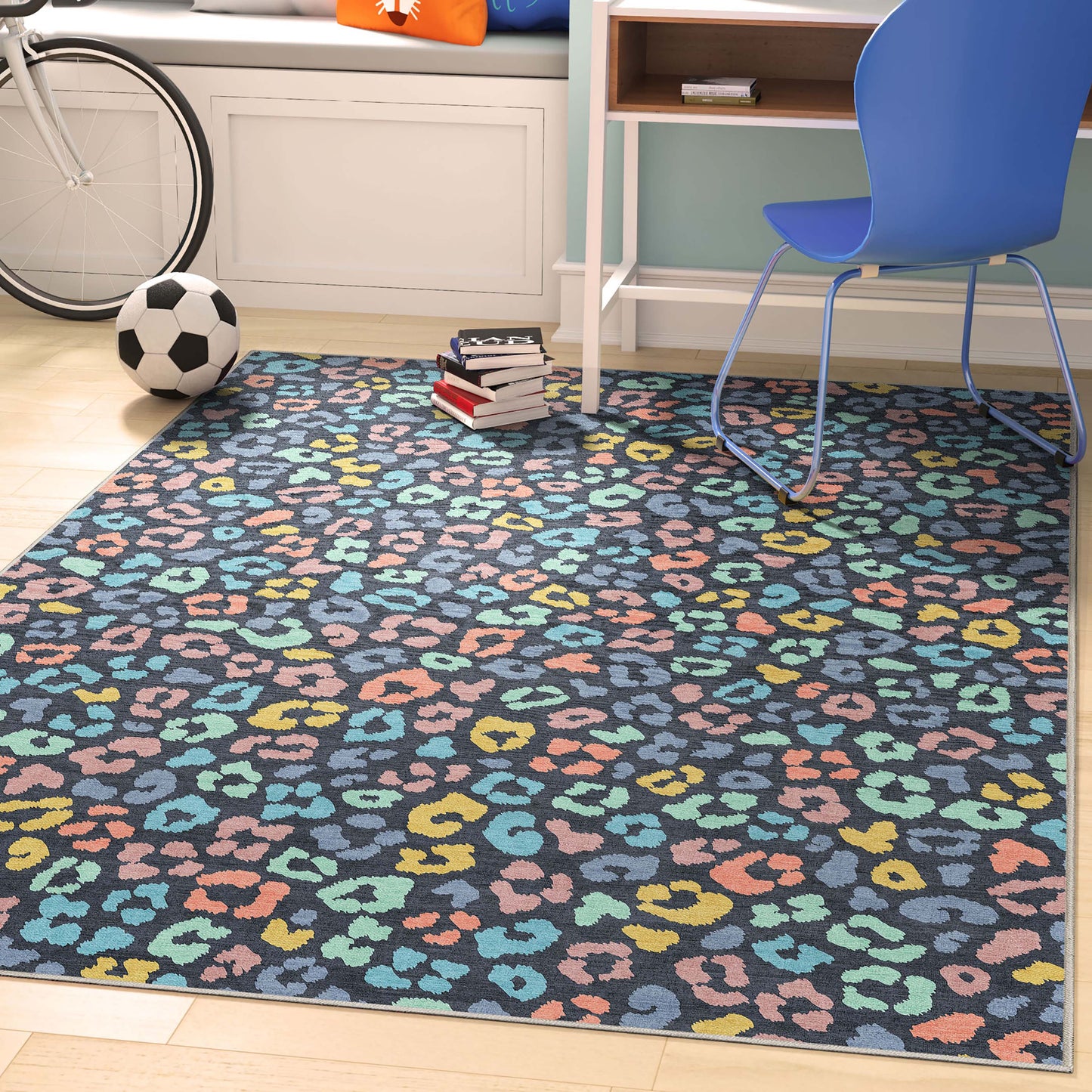 Animal Prints Leopard Multi Rug W-APT-02E