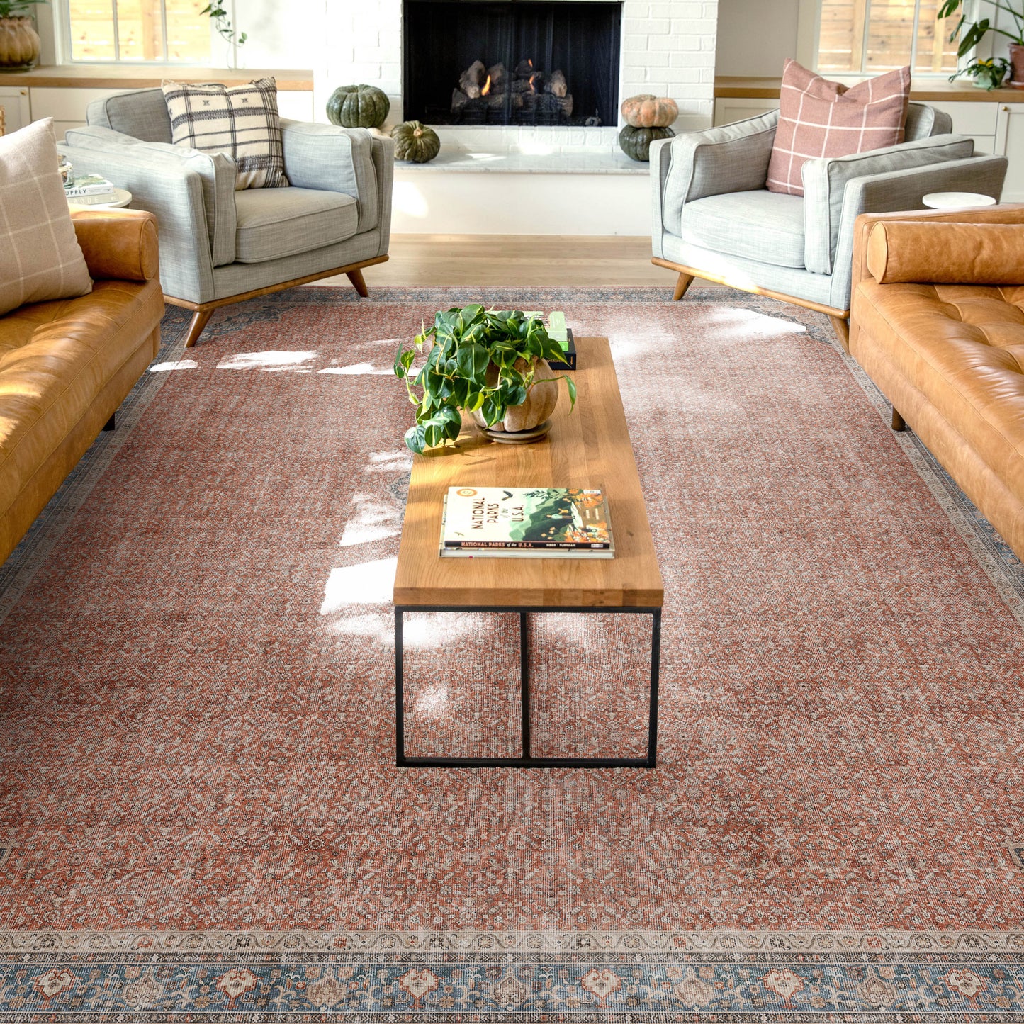 Asha Lilith Red Blue Rug W-AS-06E