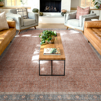 Asha Lilith Red Blue Rug W-AS-06E