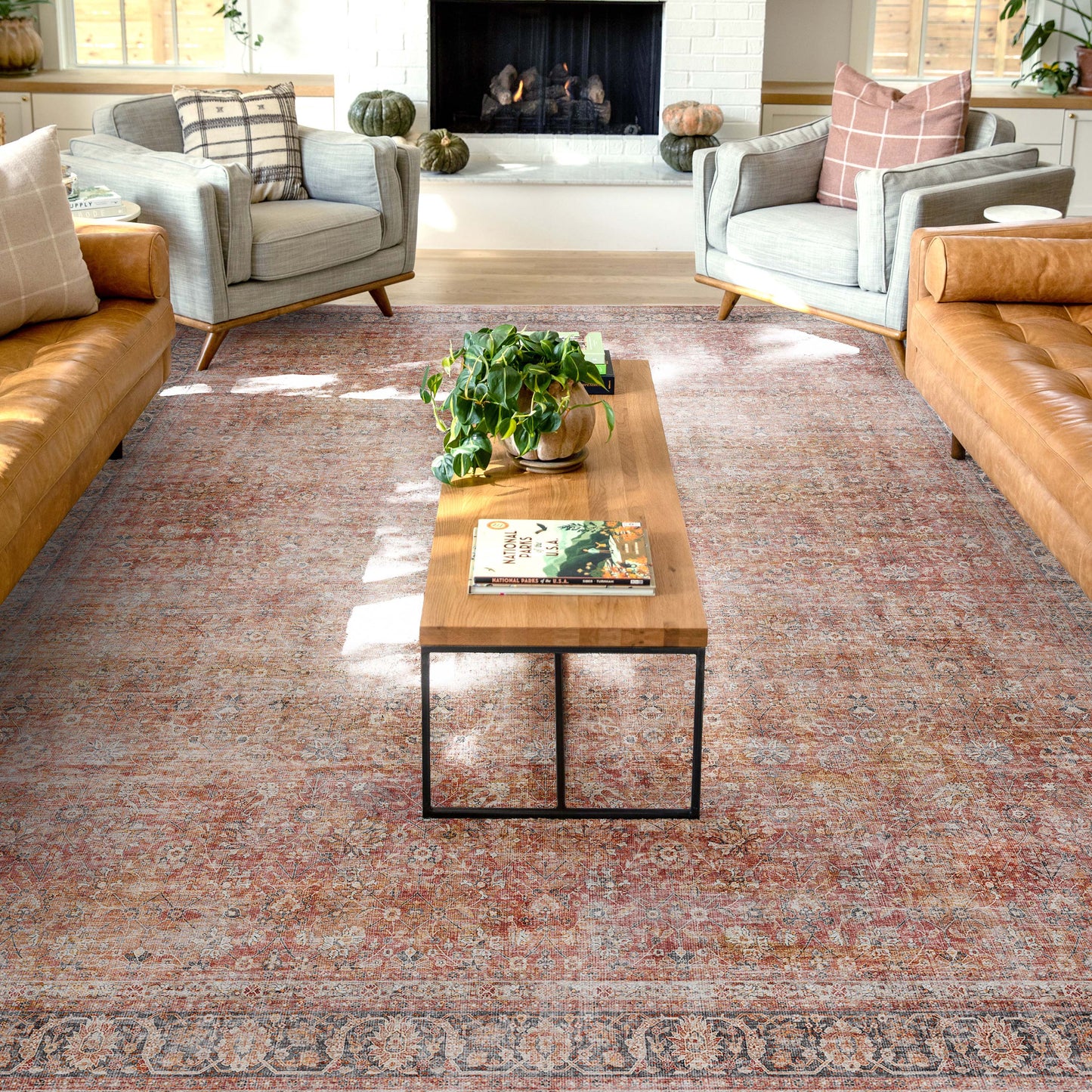 Asha Delphine Red Rug W-AS-07B