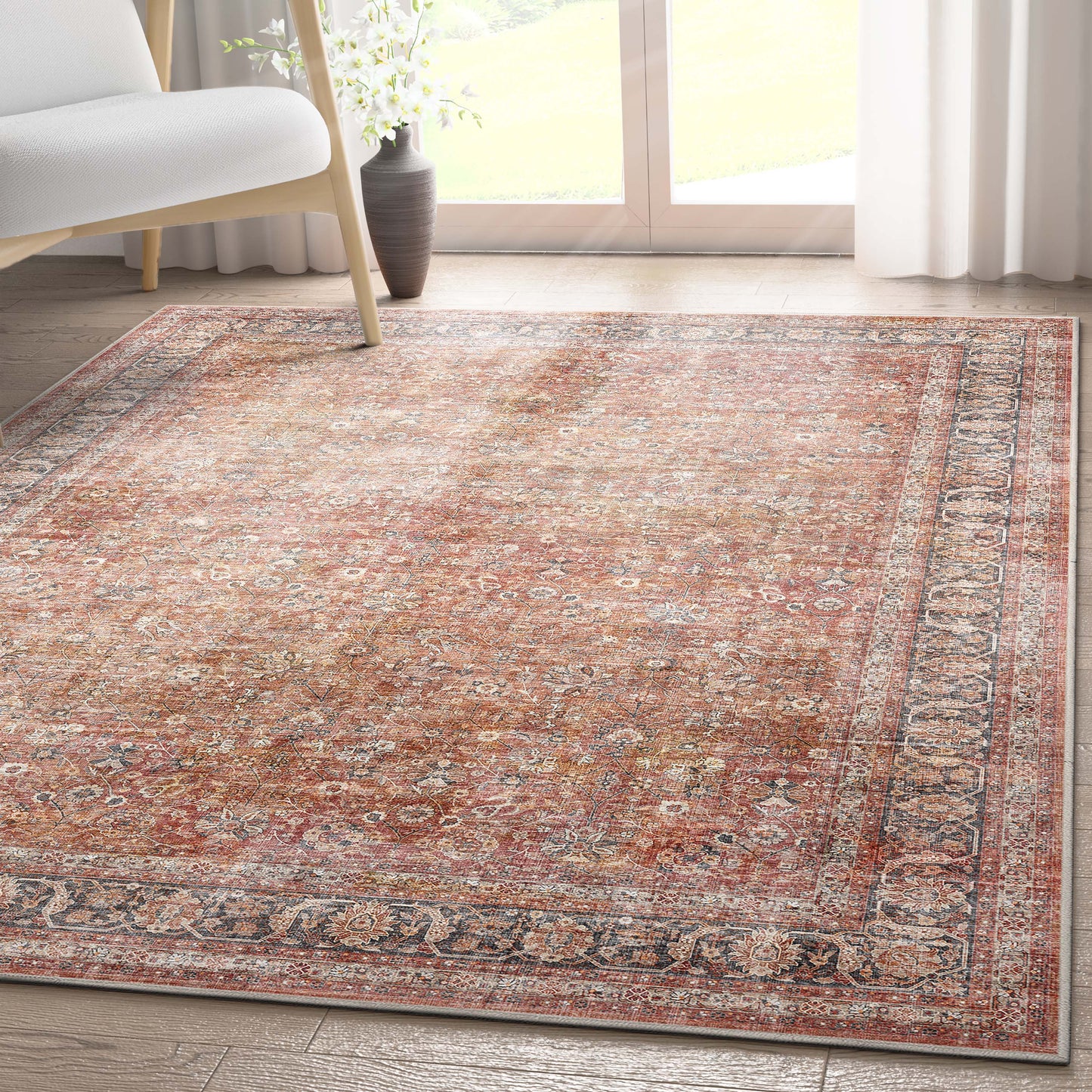 Asha Delphine Red Rug W-AS-07B